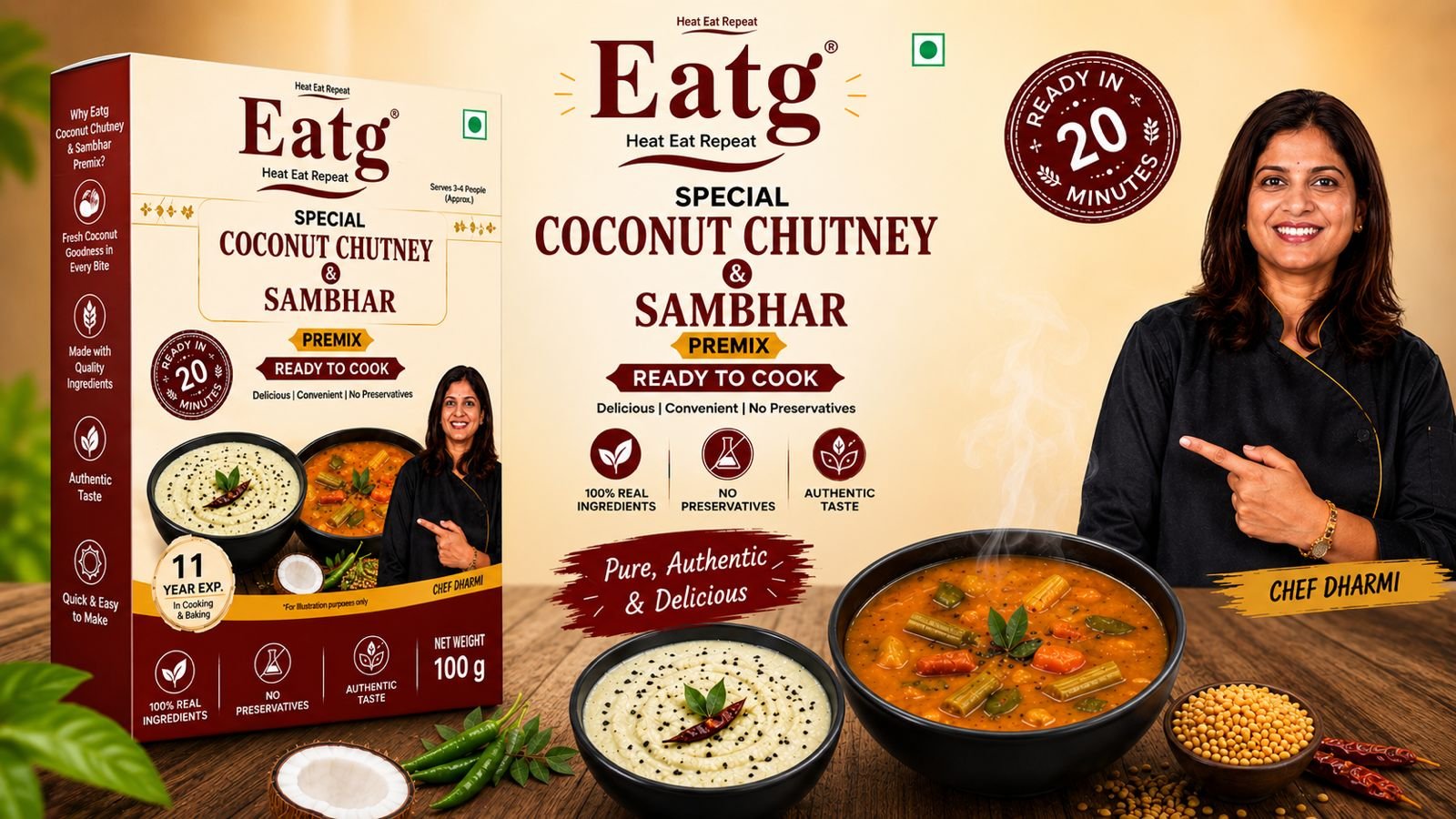 Sambhar & Chutney Premix Set